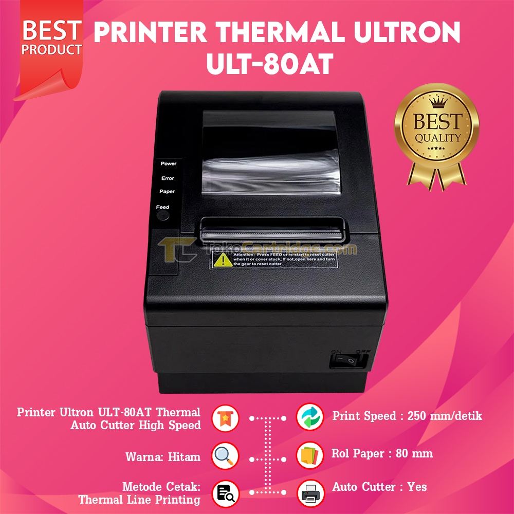 Jual Printer Thermal Kasir Ultron Iware ULT-80ATIII USB + LAN + WiFi ...