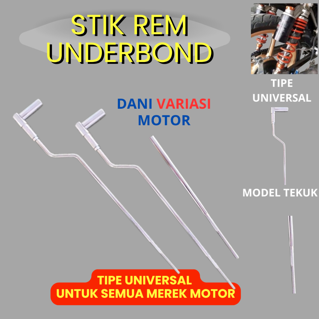 Jual Stik Tiang Rem Belakang Footstep Underbone Model Tekuk Universal ...