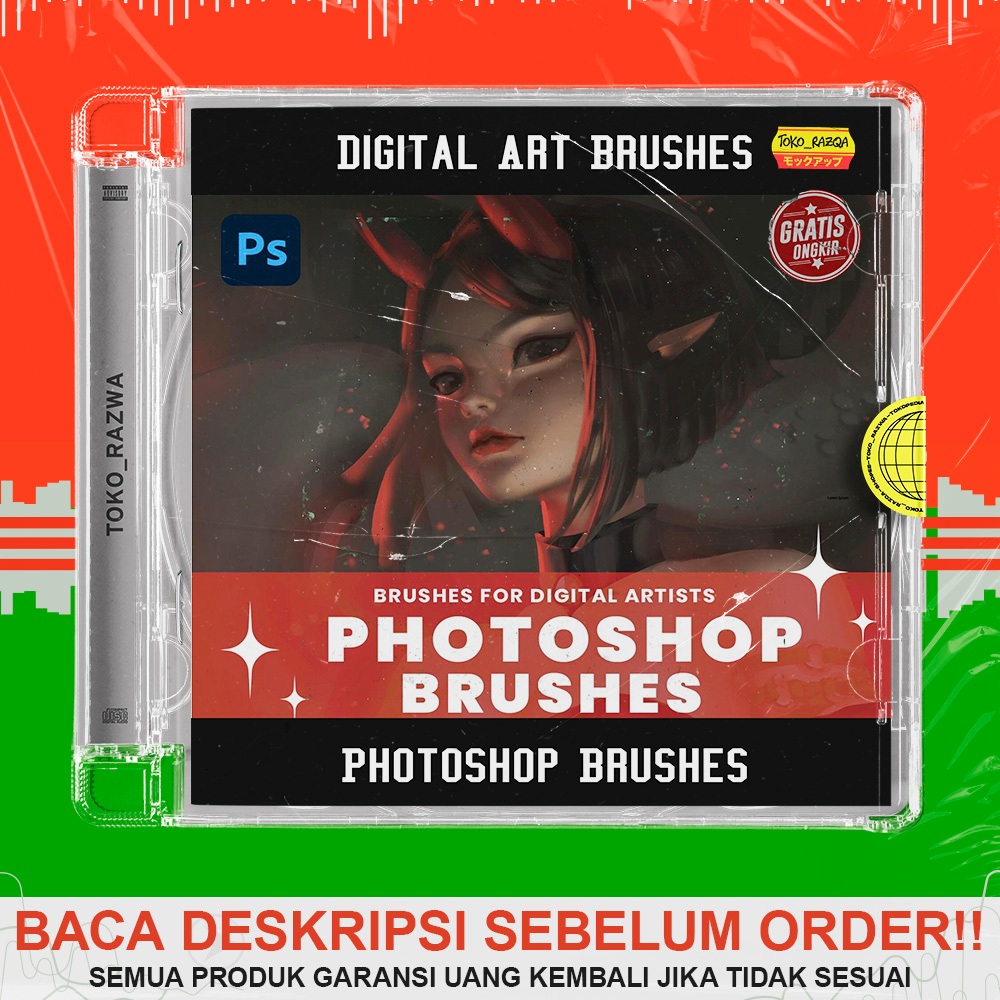 Jual Photoshop Brushes - Digital Art - Semi-Realism, Manga, Anime Style ...
