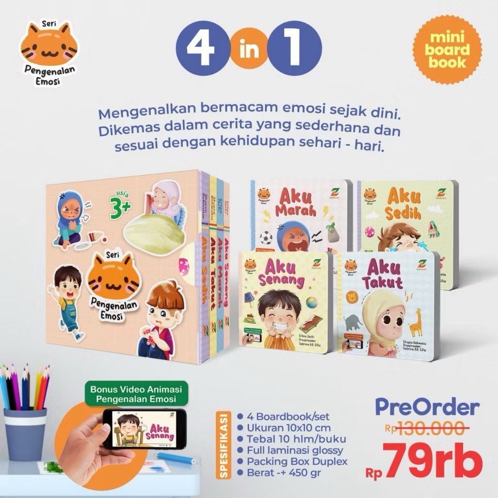 Jual Kaba Book - Boardbook Anak / Buku Bayi - Seri Pengenalan Emosi ...