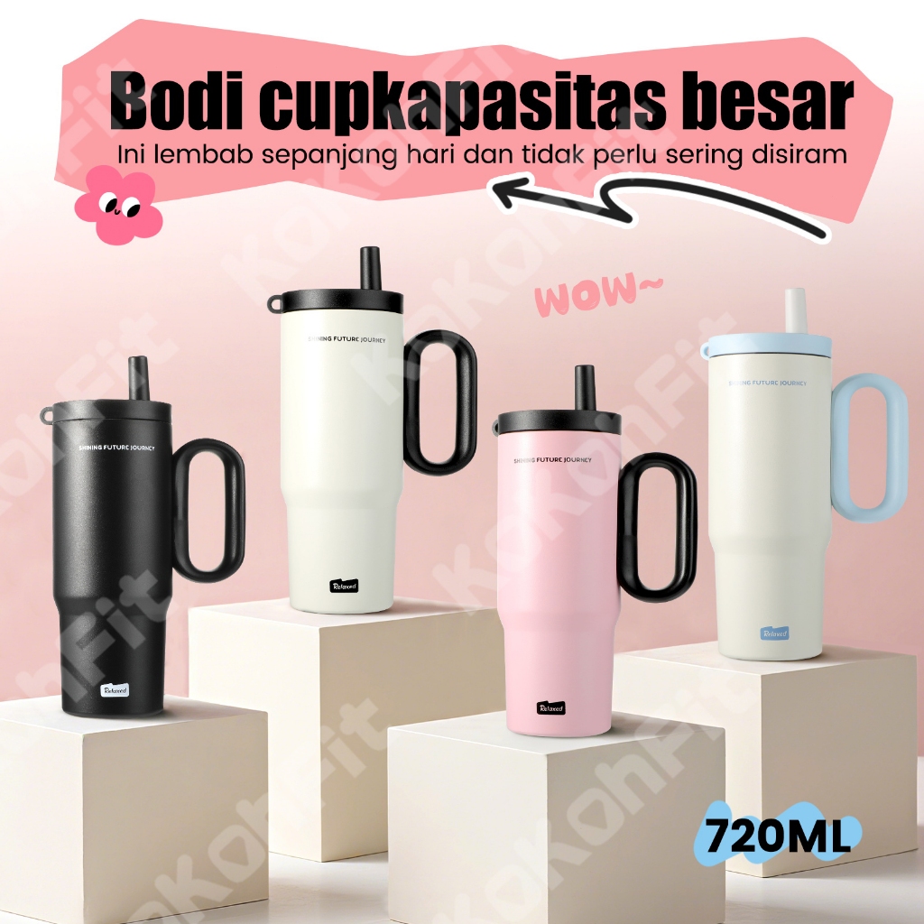 Jual [COD]tumbler Stainless Vacuum 720ml Portable Thermos Botol minum ...