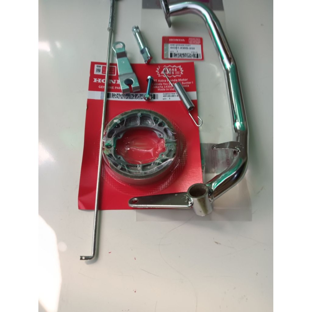Jual PAKET 7 AITEM PEDAL REM + per + as + baut+ paha+ tiang rem+ kampas ...