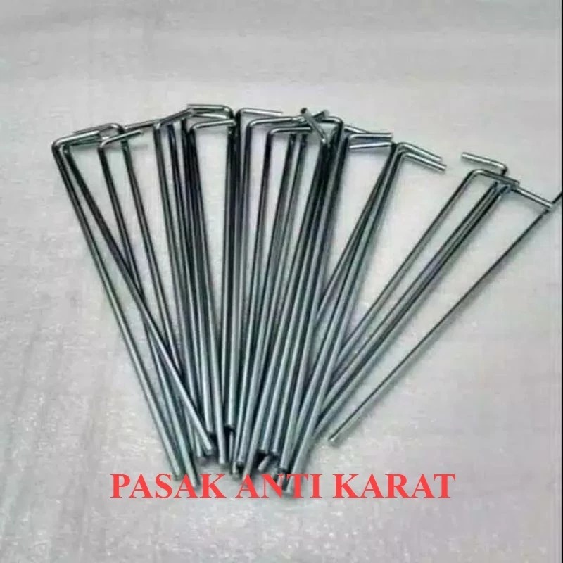 GROSIR Pasak Tenda Camping Liburan Murah Anti Karat Hiburan Hiking Mendaki model hook