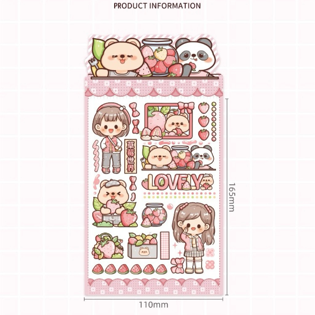 Jual [5 Lembar] Stiker Dodojam Telado Jurnal Aesthetic Sticker Lucu ...