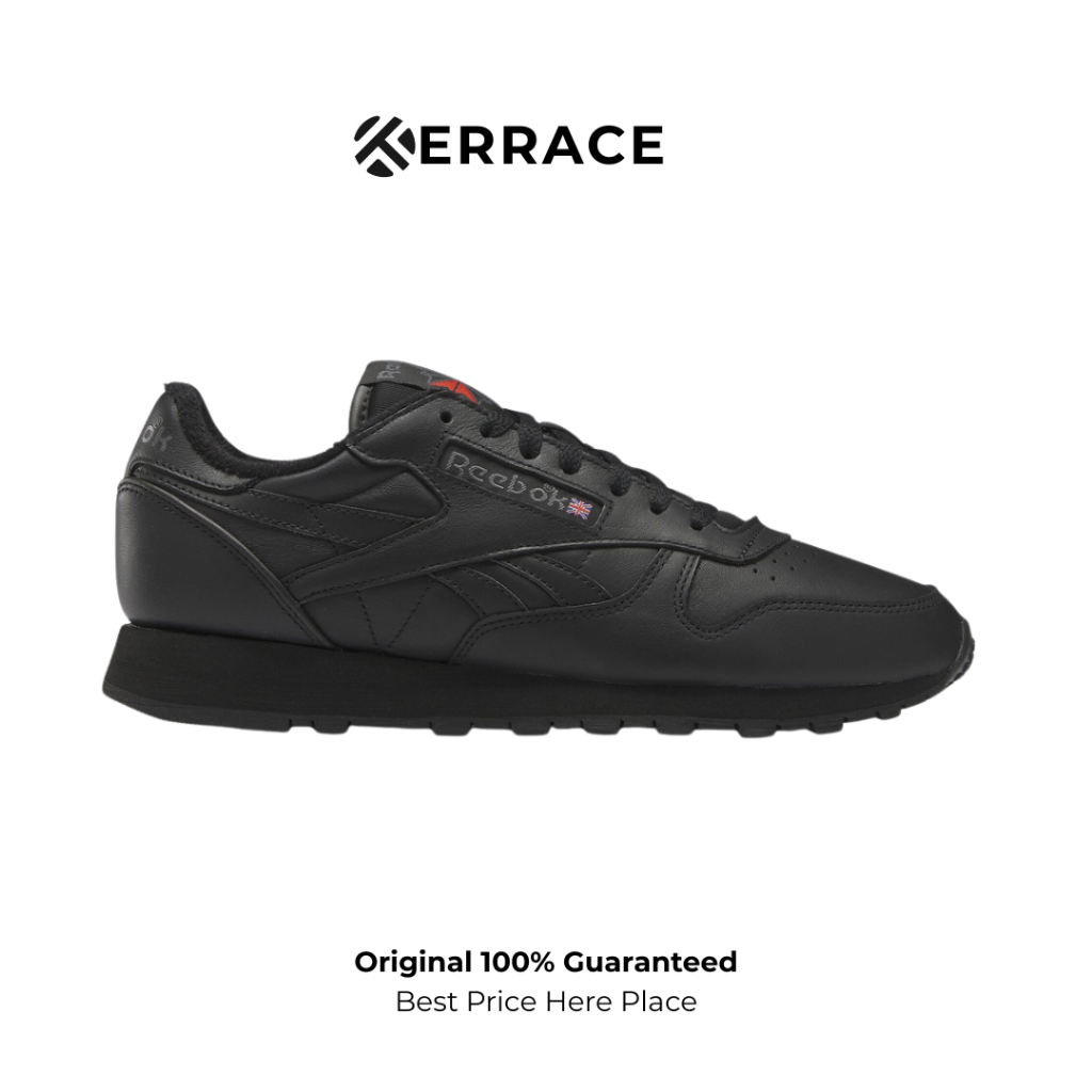 Jual Sepatu Reebok Classic Leather Fullblack | Shopee Indonesia