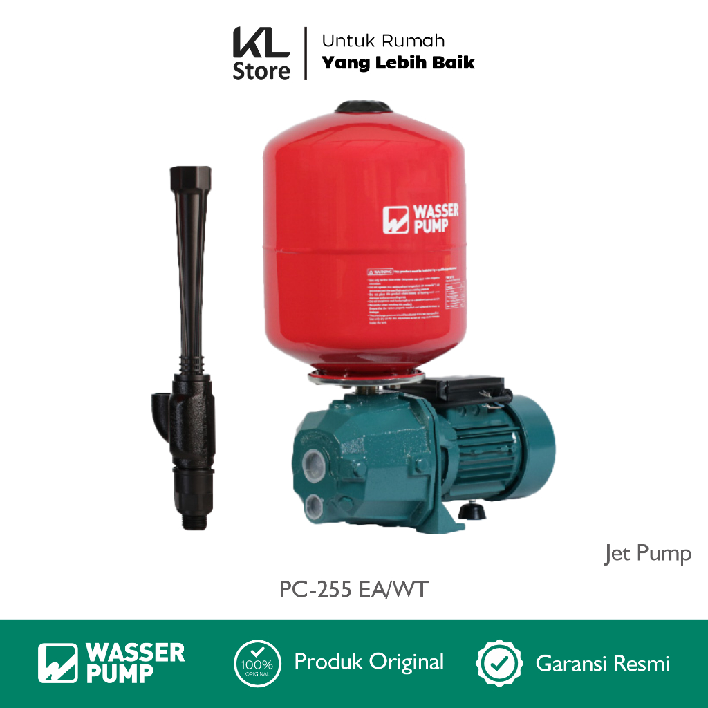 Jual WASSER POMPA JET PC-255EA / Pompa Air Listrik Tekanan Tinggi ...