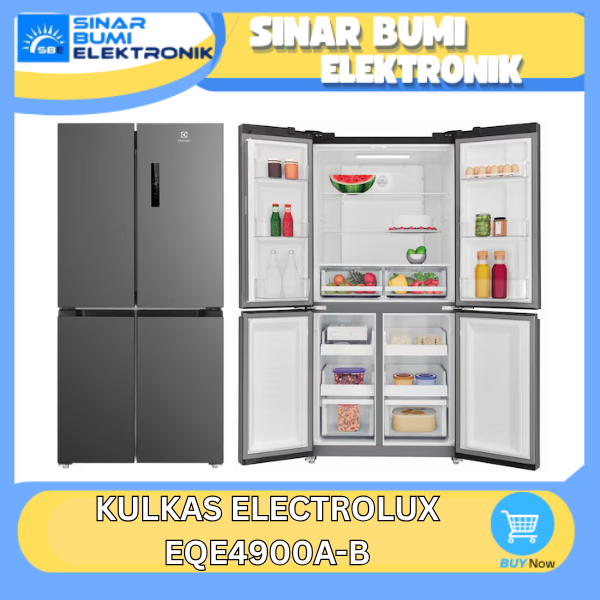 Jual ELECTROLUX EQE4900A-B KULKAS SIDE BY SIDE MULTIDOOR 496 LITER ...