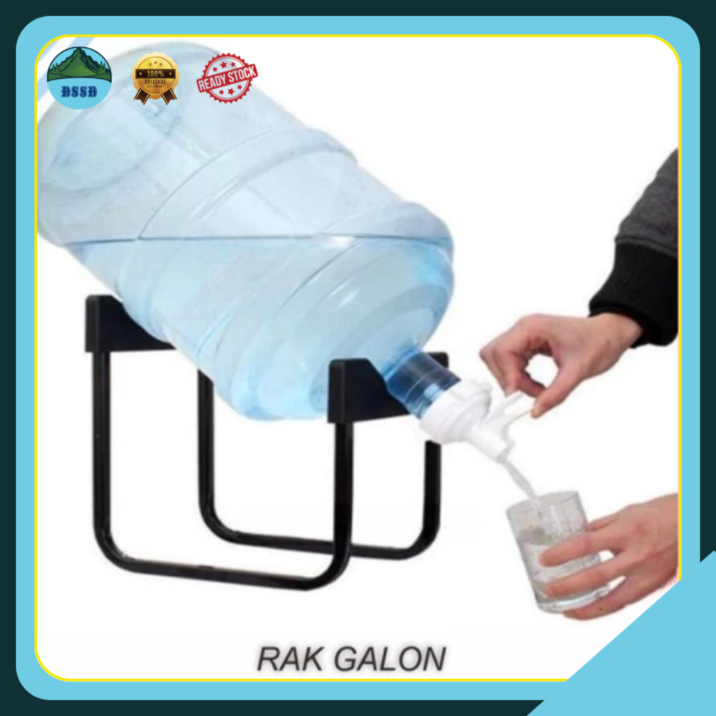 Jual Rak Galon Meja Besi + Kran Galon Food Grade | Dudukan Galon Air ...