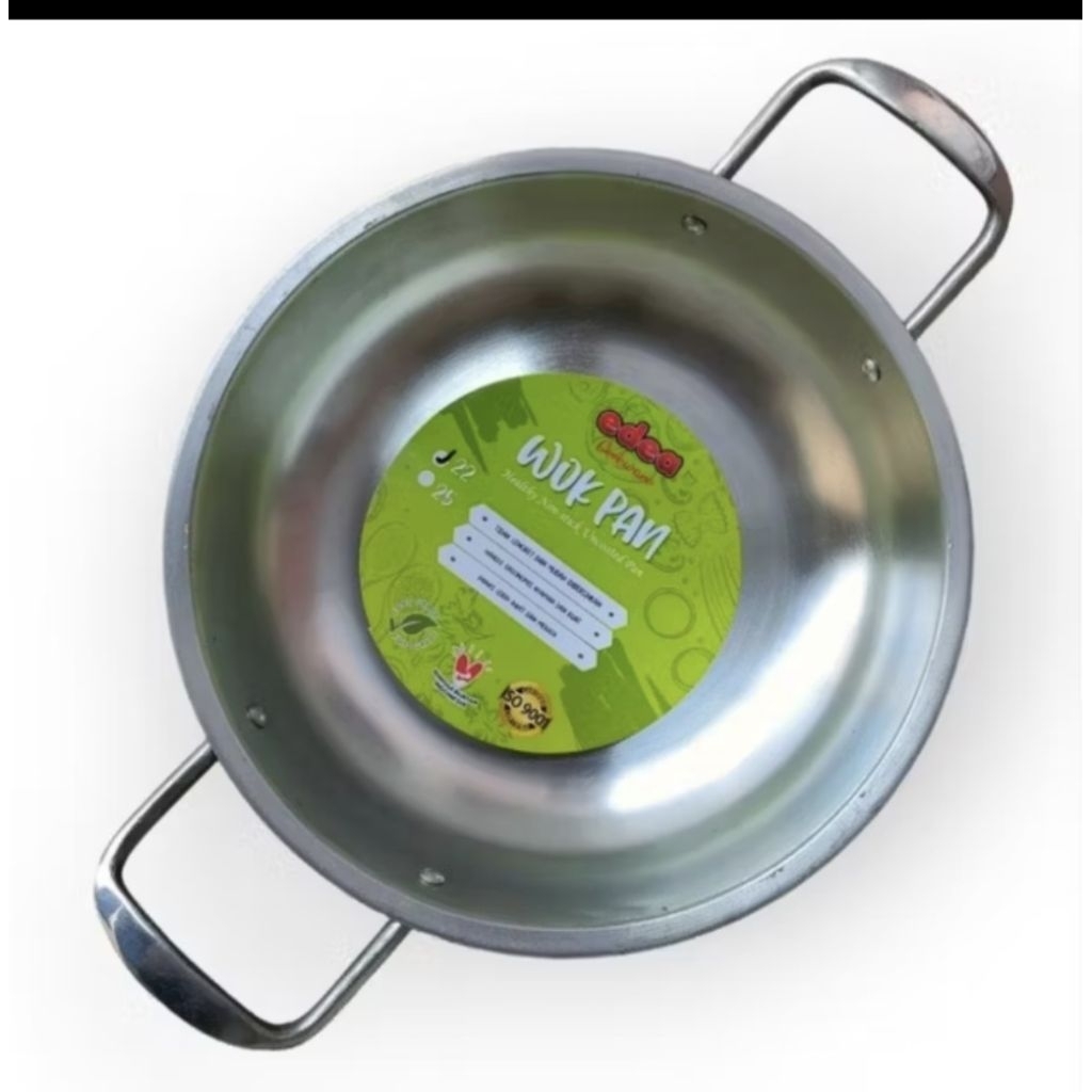Jual Wajan Aluminium Cor Tebal Wok Pan Ed Katel Penggorengan | Shopee ...
