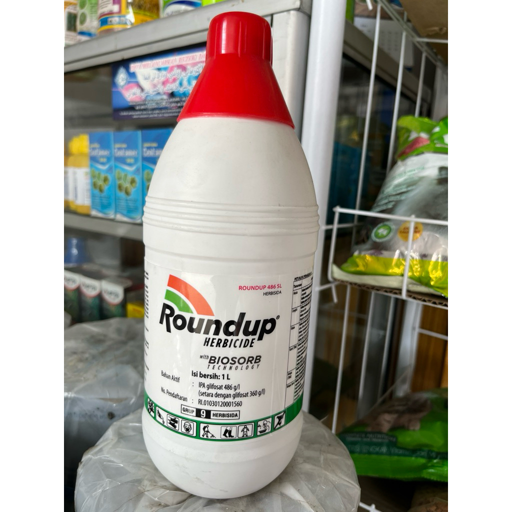 Jual Roundup 486 SL / 1 Liter / Racun Rumput & Gulma | Shopee Indonesia