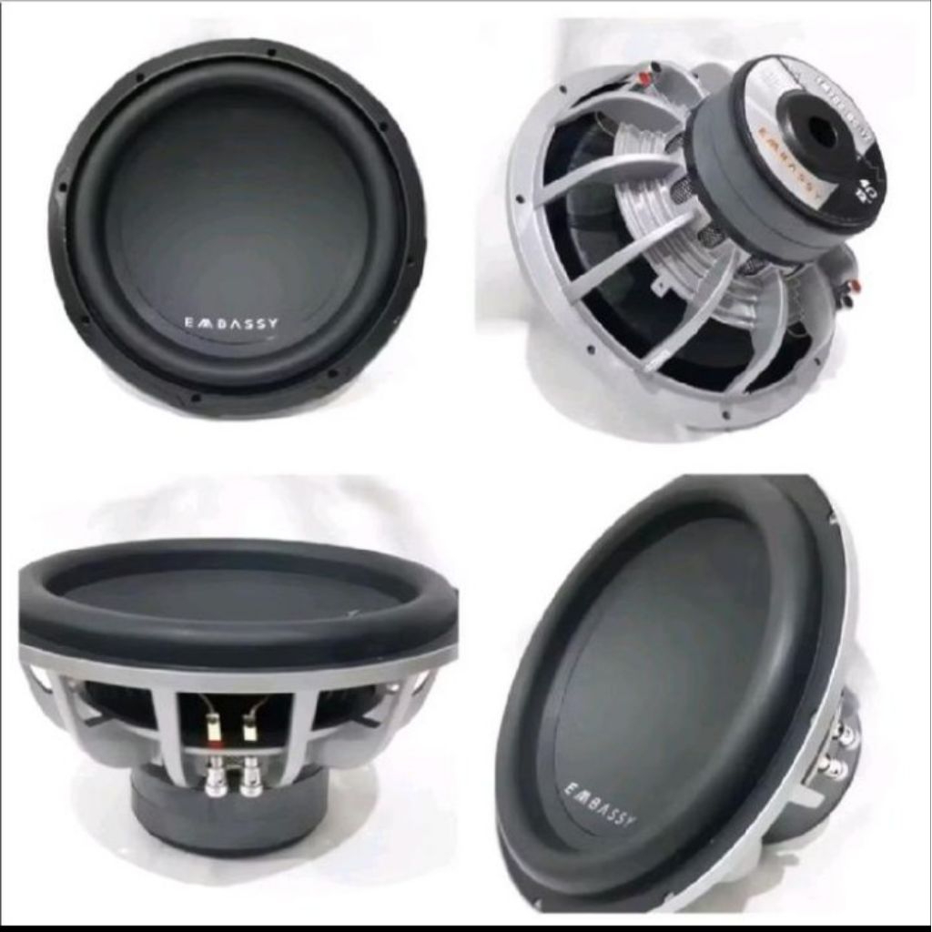 Jual SPEAKER SUBWOOFER 12 Inch DOUBLE COIL dan DOUBLE MAGNET EMBASSY ...