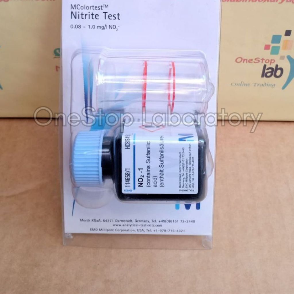 Jual MERCK 114658 Nitrite Test Kit freshwater and seawater 100 test ...