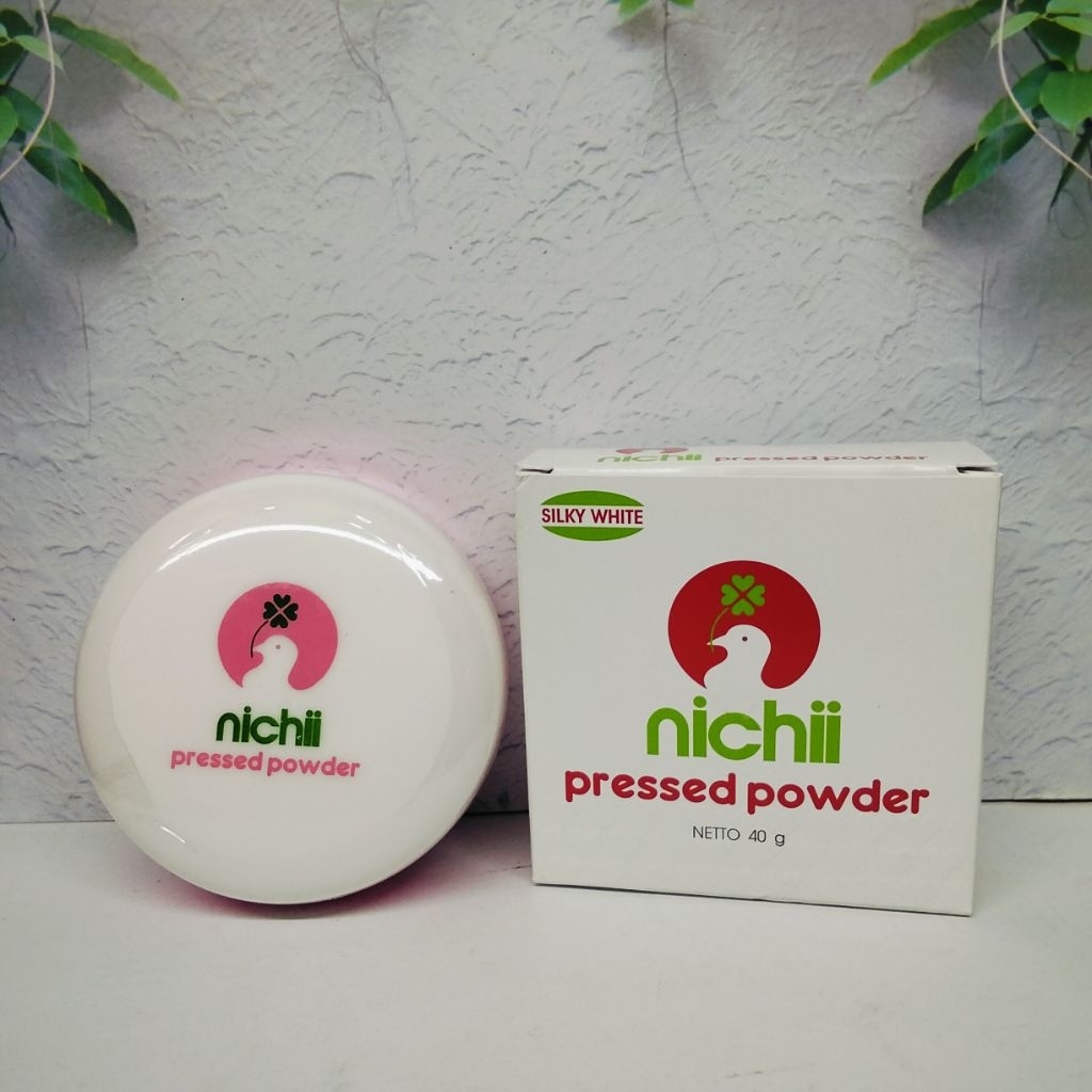 Jual Nichii Pressed Powder Netto 40g Silky White Compact | Shopee Indonesia