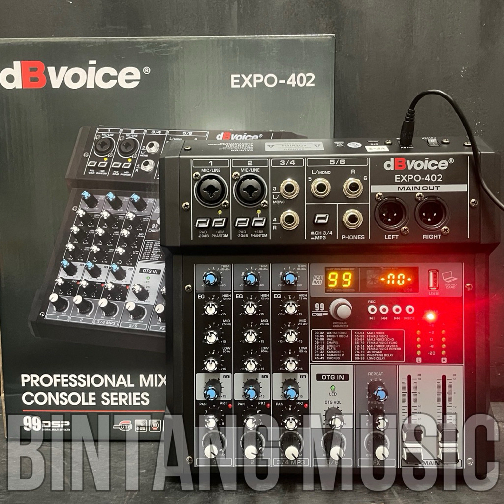 Jual mixer db voice expo 402 original 6 channel bluetooth 99 dsp ...