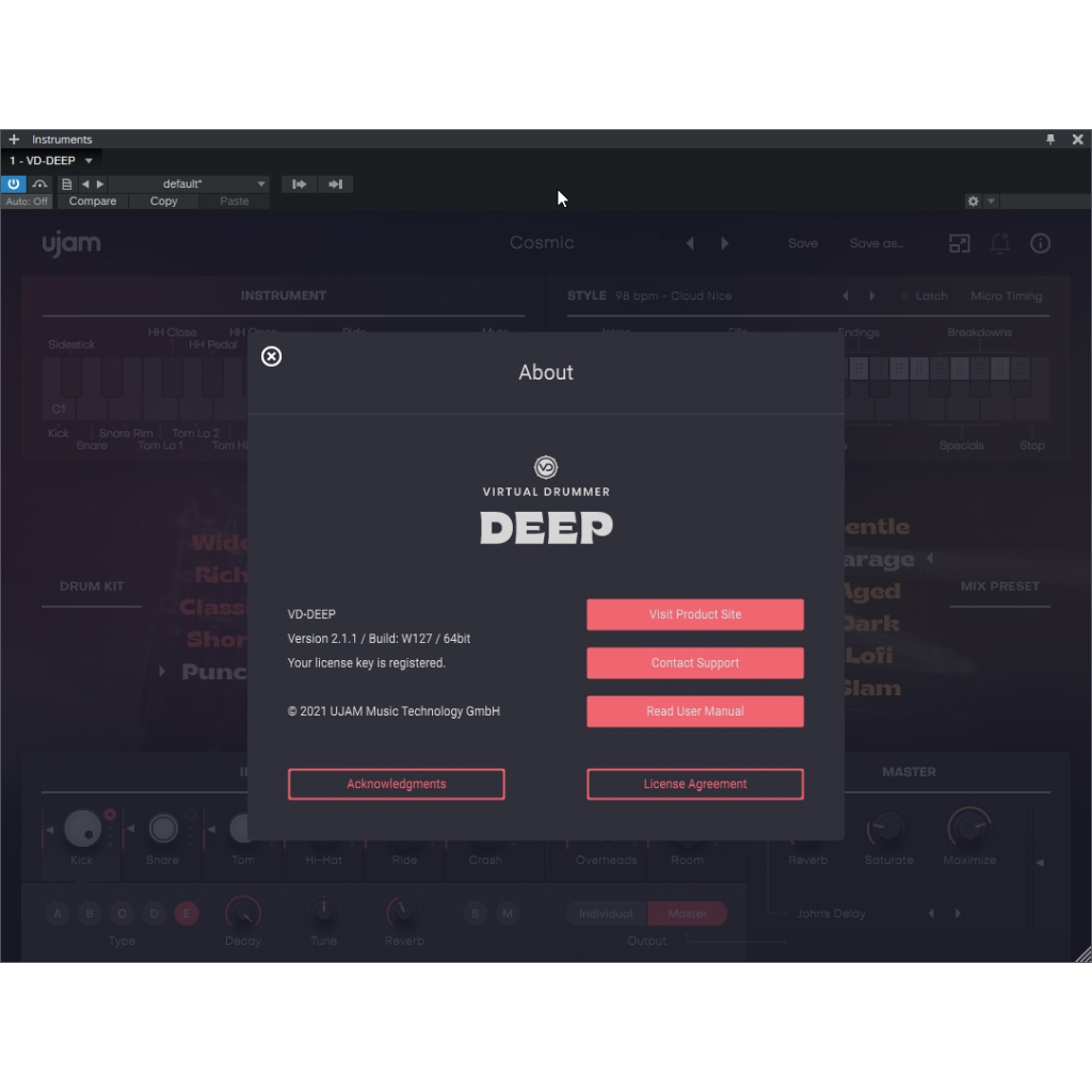 Jual UJAM - Virtual Drummer Deep - vsti plugin Drummer Soul & Funk ...