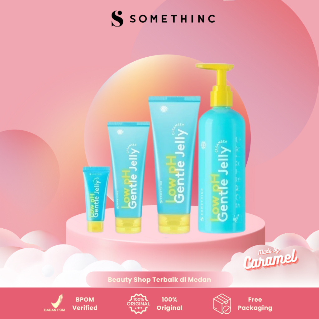 SOMETHINC Low pH Balanced Gentle Jelly Cleanser - Sabun Pembersih Cuci Wajah 15mL 50mL 100mL 350mL