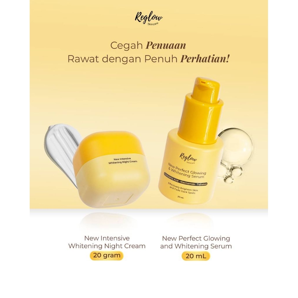 Jual reglow super combo serum + night cream | Shopee Indonesia