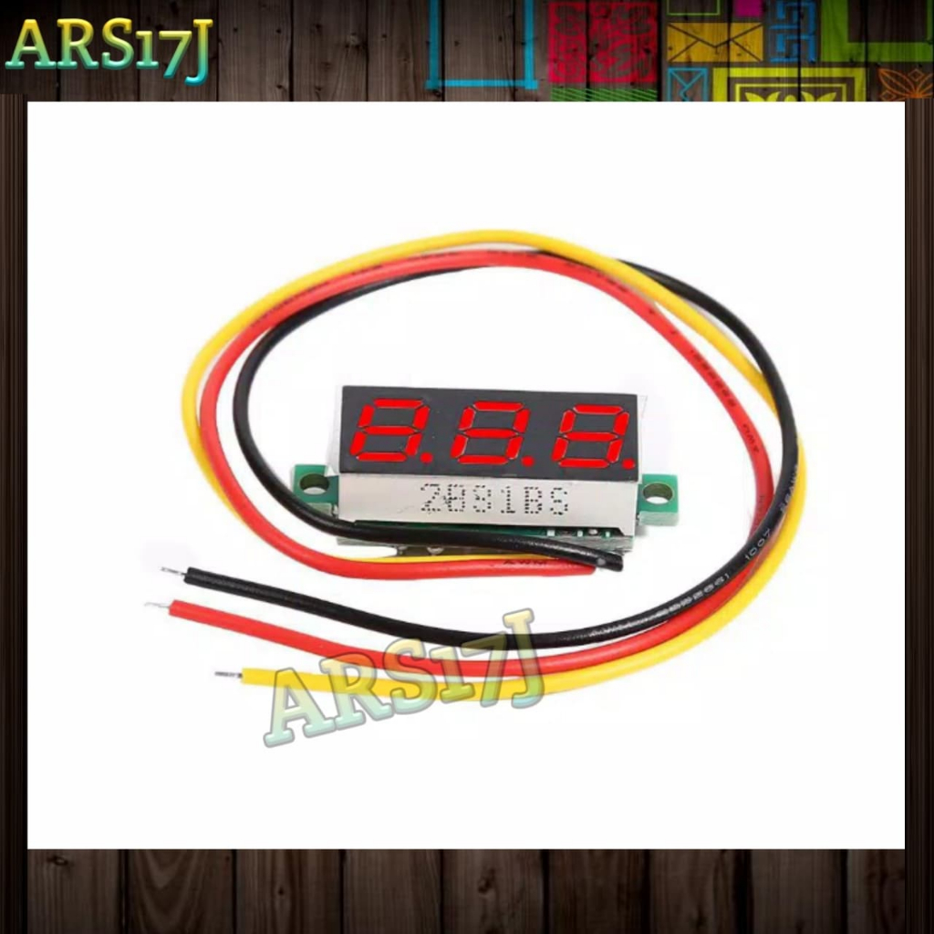 Jual Voltage Meter Voltmeter LED Display 0.28 inch DC 0-100V(Merah ...