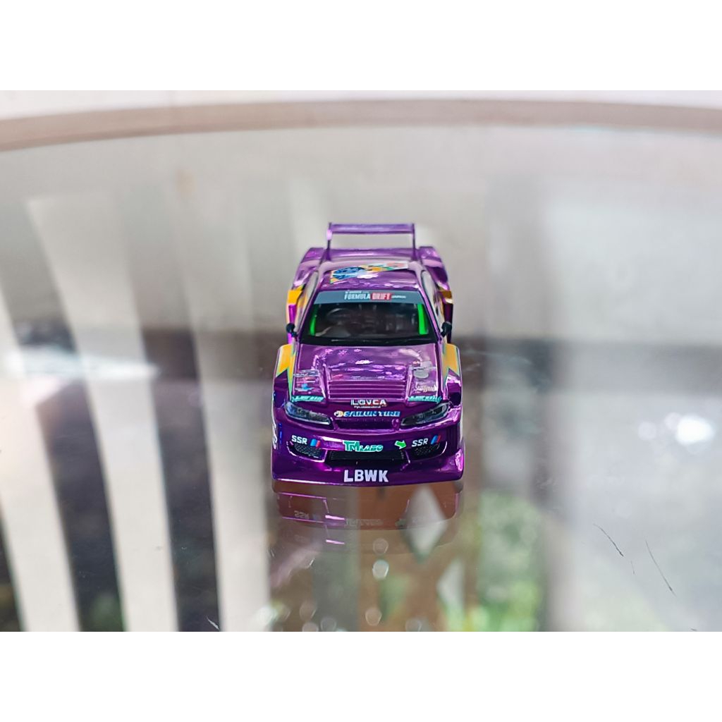 Jual mini gt Silvia s15 lbwk purple | Shopee Indonesia