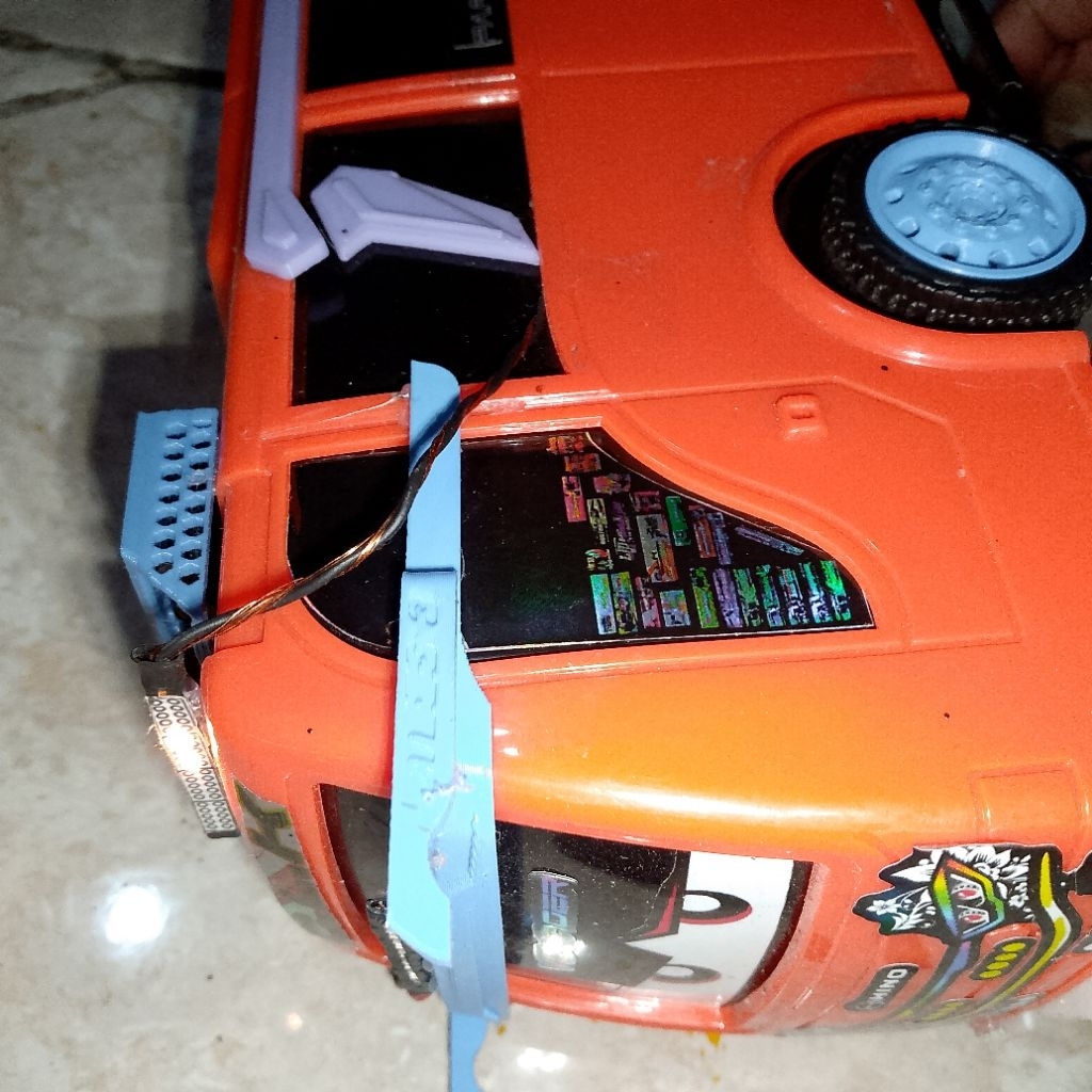 Jual stiker kaca miniatur bus rkc 1 set bonus stiker lampu | Shopee ...