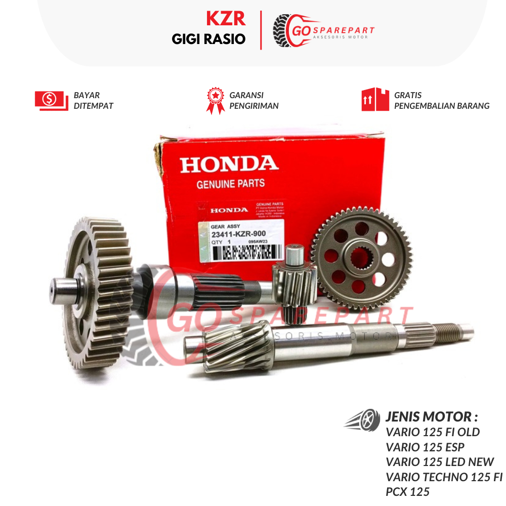 Jual KZR GIGI RASIO MOTOR HONDA VARIO 125 / GEAR RASIO MOTOR PCX / GIGI ...