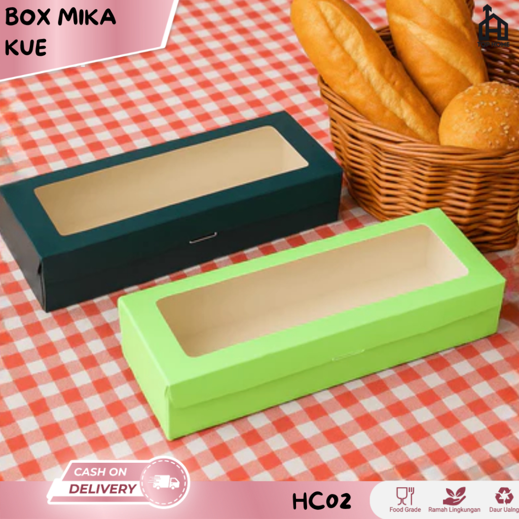Jual Kotak Snack / Box Ivory jendela mika / Dus Brownies Kue / Dus ...