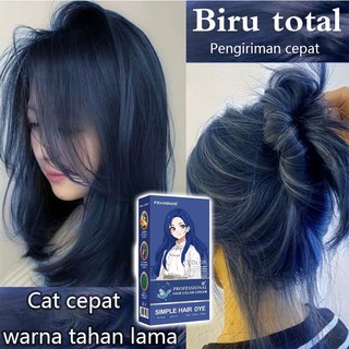 Jual [Anti pudar] FEKAGNAS Cat rambut biru total 210ml - Tahan lama ...