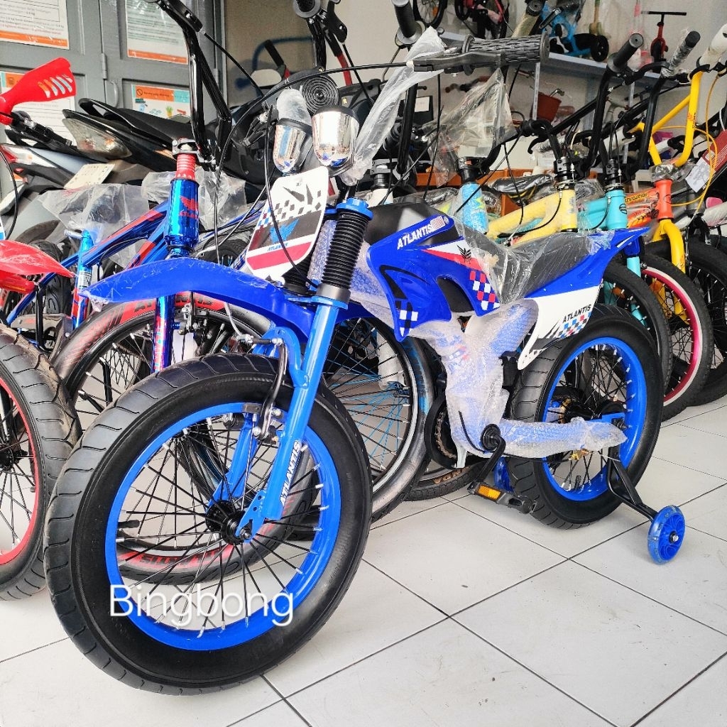Jual SEPEDA ANAK TRAIL ATLANTIS ADA SUARA GAS 12 16 18 INCH FREE RAKIT ...
