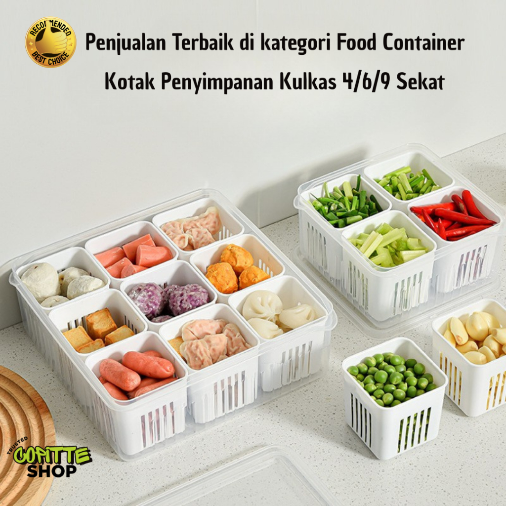Jual Food Container Kotak Pengimpanan Makanan Kulkas Wadah Pengimpanan ...