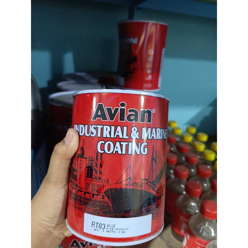Jual cat coating avian roadline1ltr warna blue | Shopee Indonesia