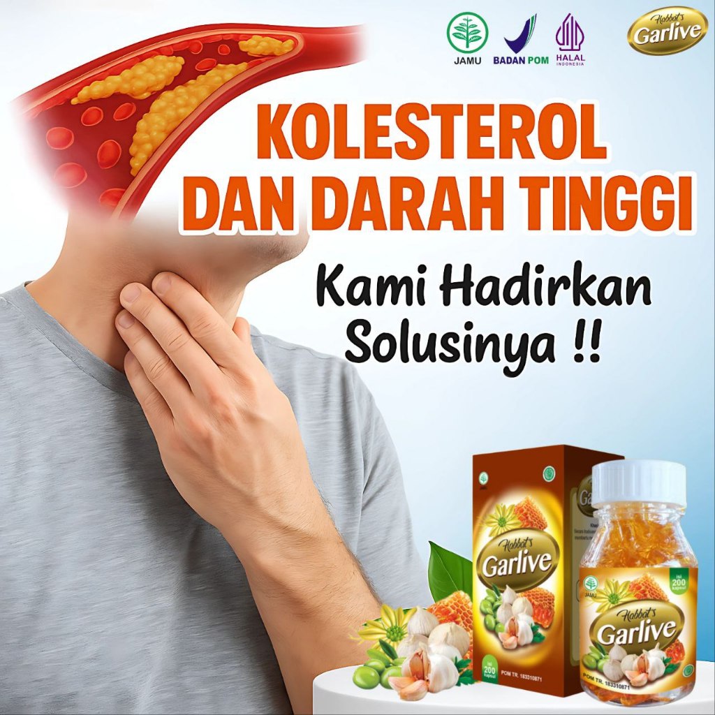 Habbat's Garlive Bantu Atasi Kolesterol Habbatussauda Propolis Zaitun untuk Asam Urat