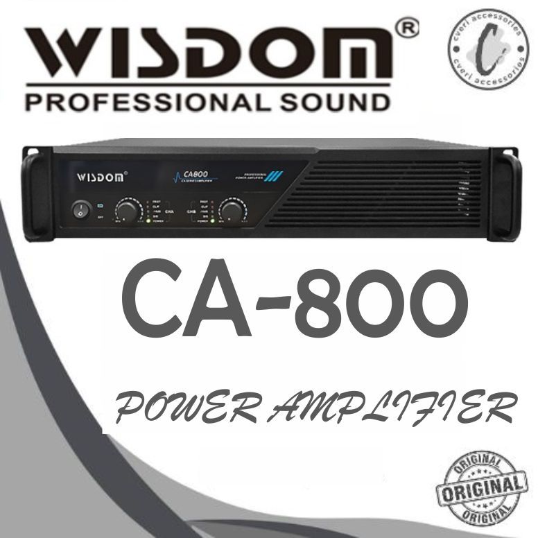 Jual Power Wisdom CA800 2-Channel Power Amplifier Wisdom CA-800 ...