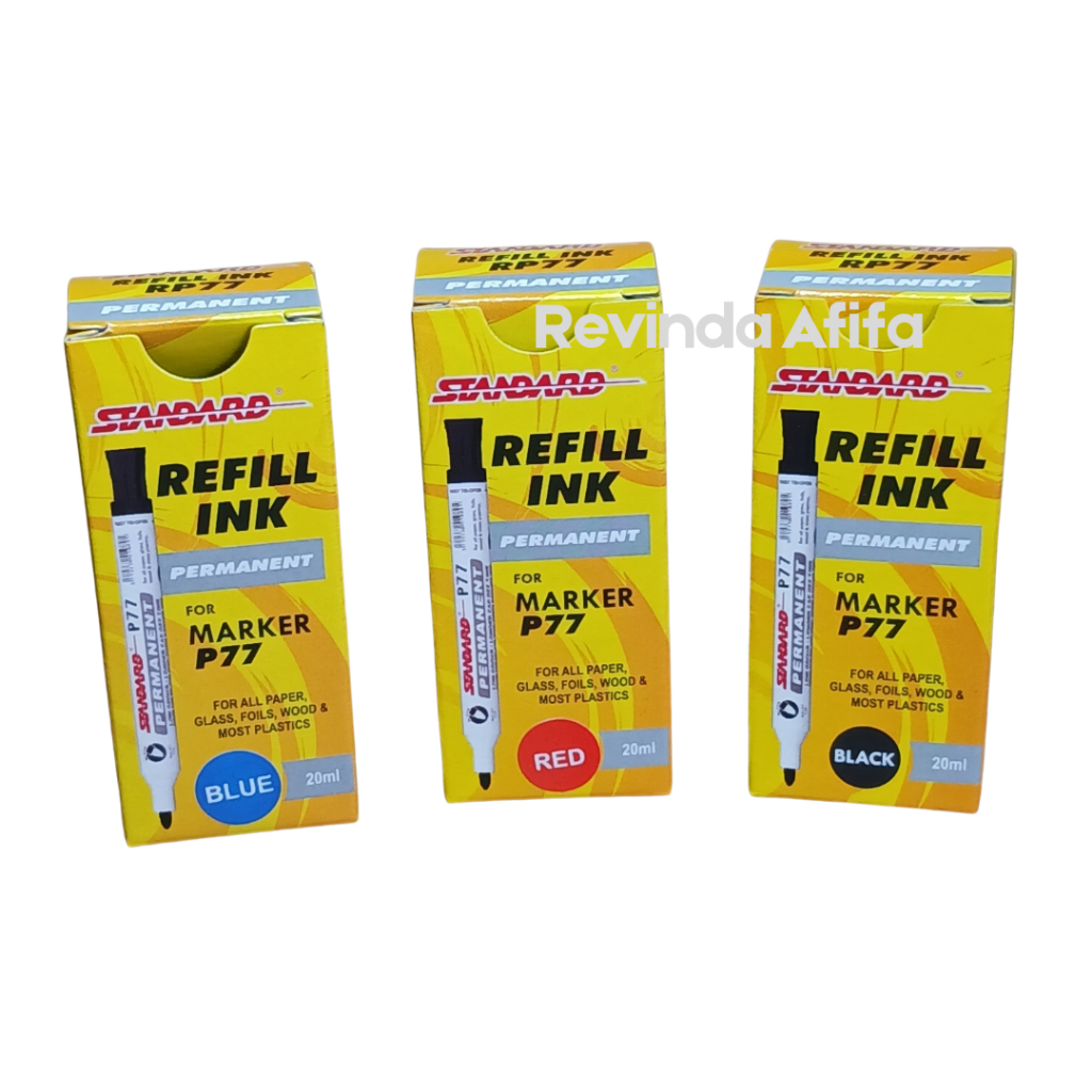 Jual Refill Tinta Spidol Permanent Standard P77 / RP77 Spidol Marker ...
