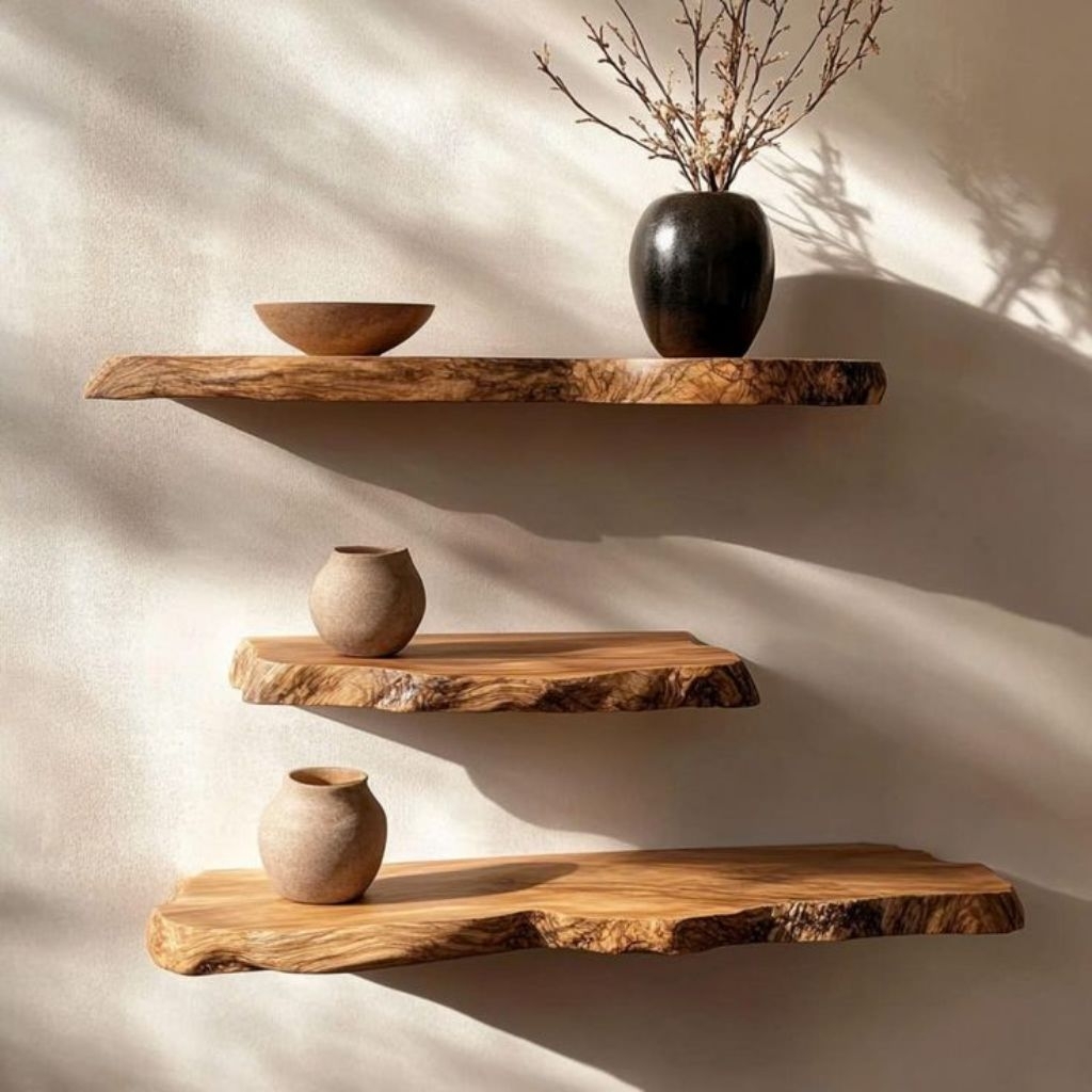 Jual Short Teak Root Wall Shelf/Rak Dinding Pendek Akar Kayu Jati ...