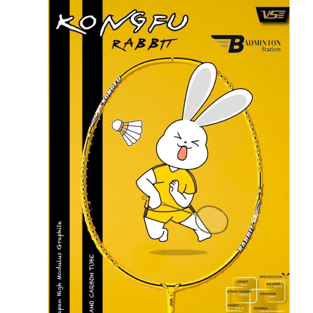 Jual RAKET BADMINTON VS VENSON KONGFU RABBIT / ORIGINAL VSE KONGFU ...