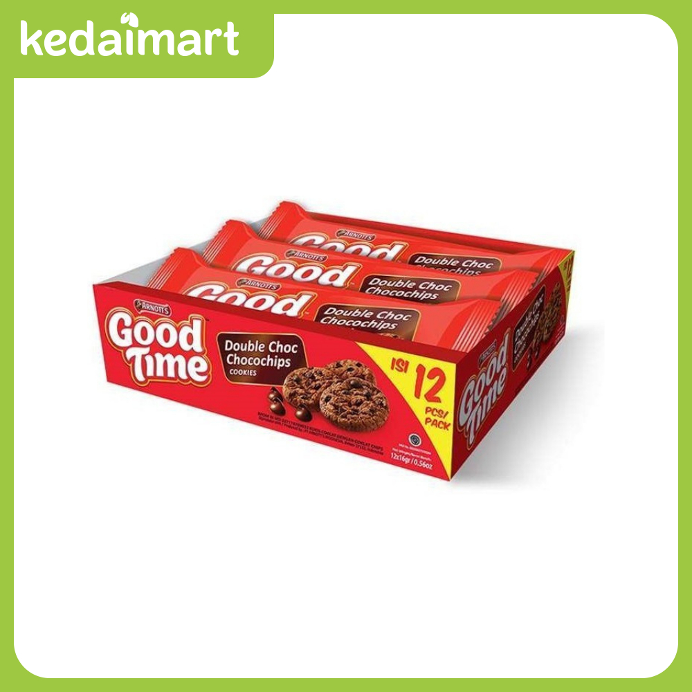 Jual Good Time Cookies Double Choc Chocochips 12 x 10.5 Gram | Shopee ...