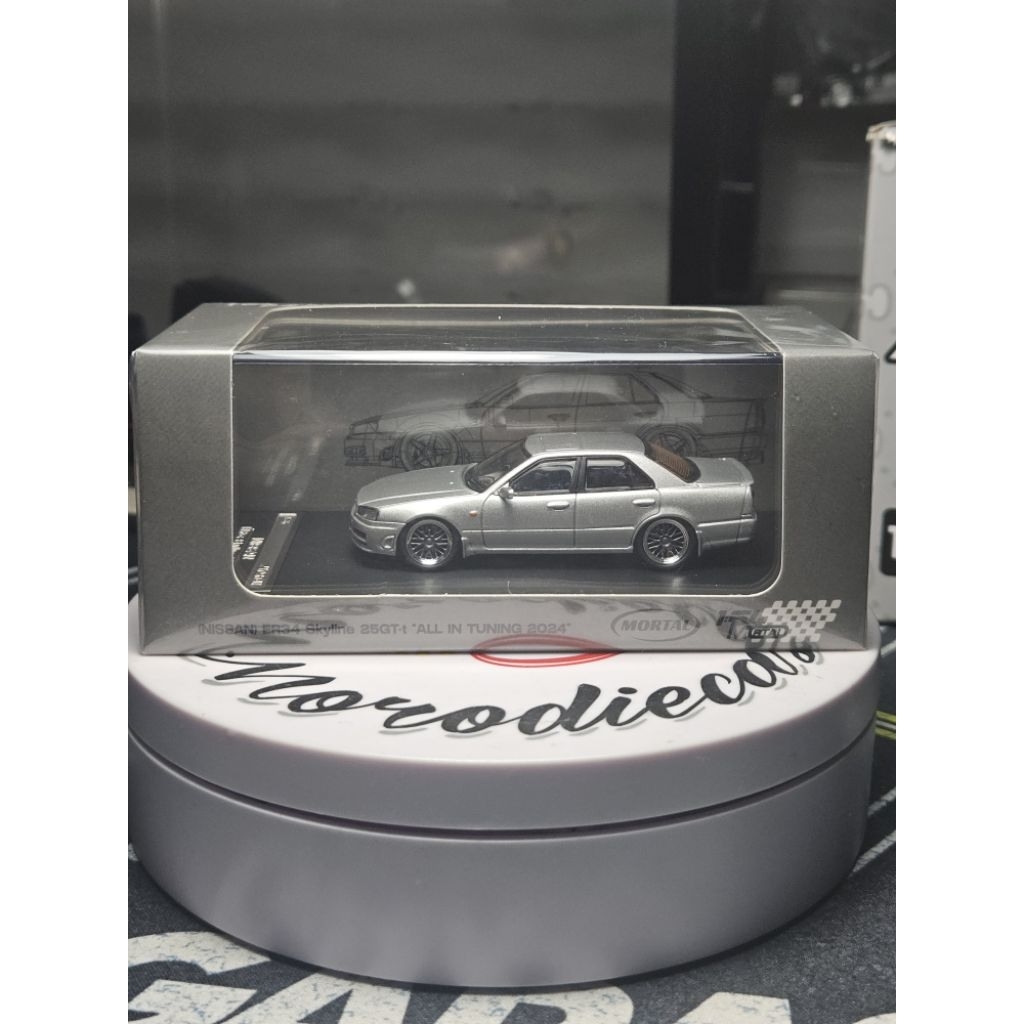 Mortal 1/64 Nissan Skyline ER34 – Modèle Diecast, Tuning, 2024, Démontable