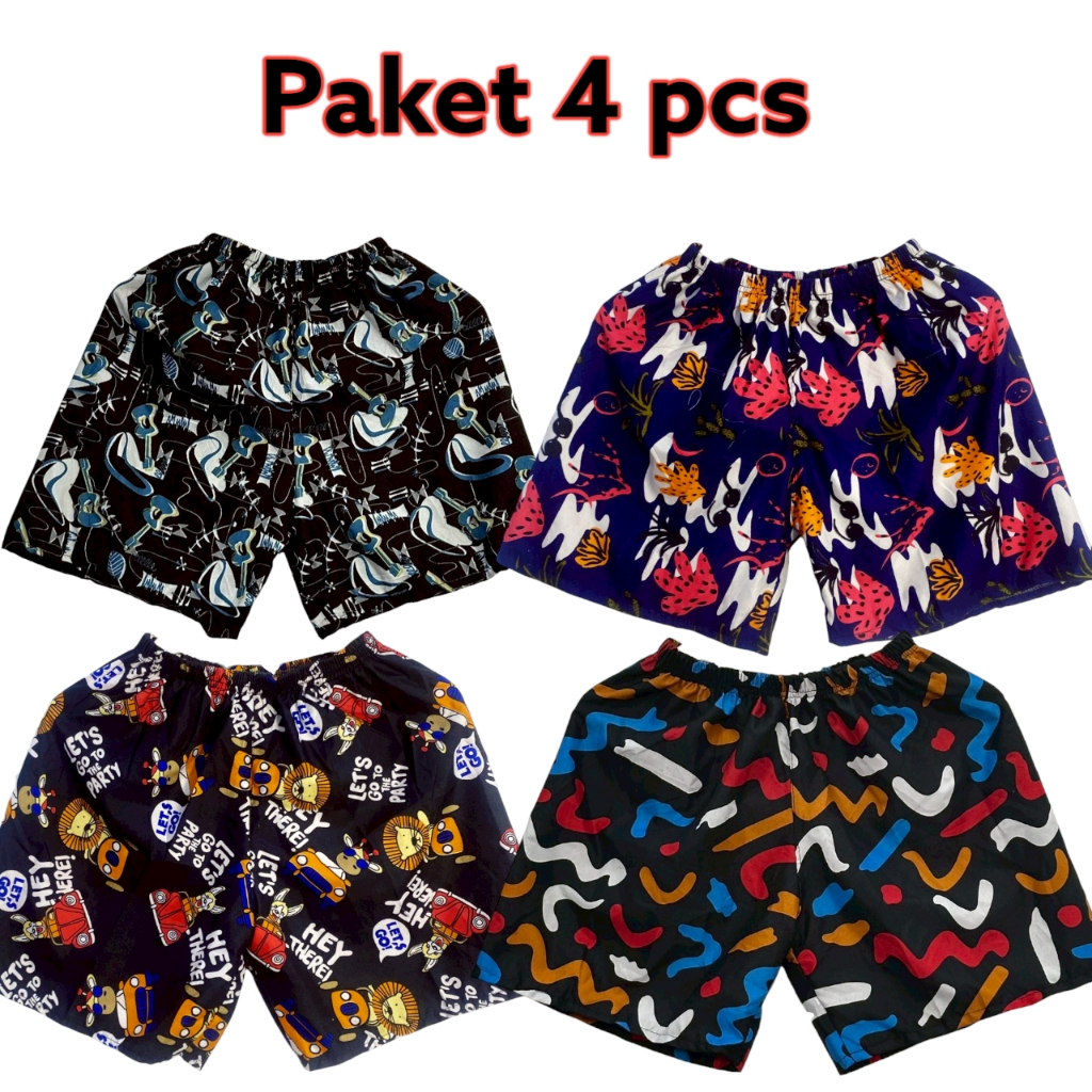 Jual Celana pendek pria wanita / celana boxer / celana distro / kolor