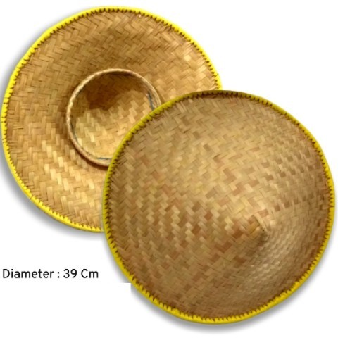 Jual CAPING PAK TANI ANYAM BAMBU ALAMI / CAPIL ANYAM BAMBU NATURAL ...