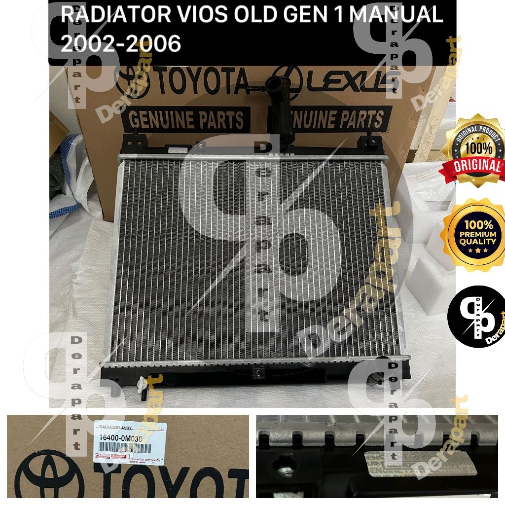 Jual RADIATOR VIOS OLD GEN 1 MANUAL 2002-2006 ORIGINAL DENSO JAPAN ...
