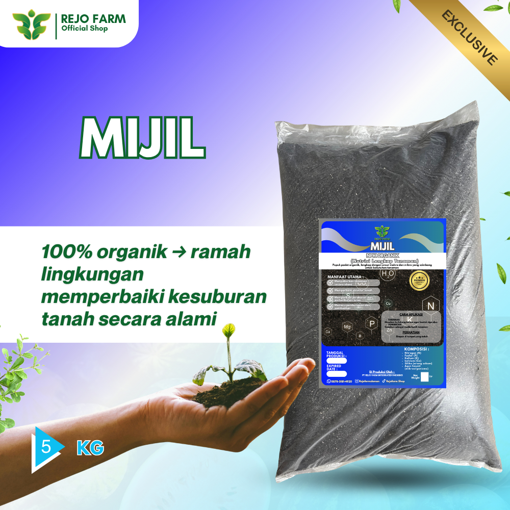 Jual Pupuk NPK organik MIJIL by Rejo Farm | Shopee Indonesia