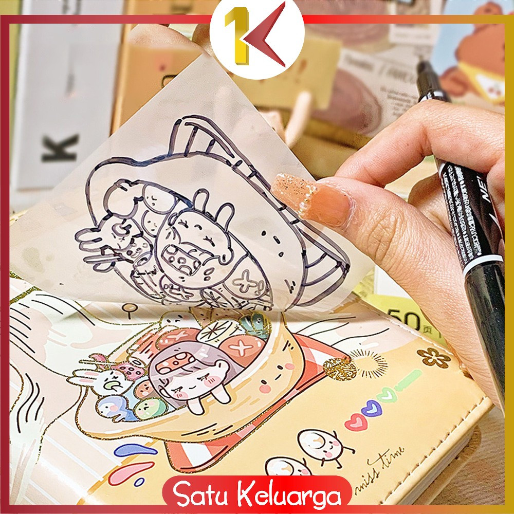 Jual EC SK-A87 Sticky Note Transparan Isi 50 Lembar Uk 76X76 Waterproof ...
