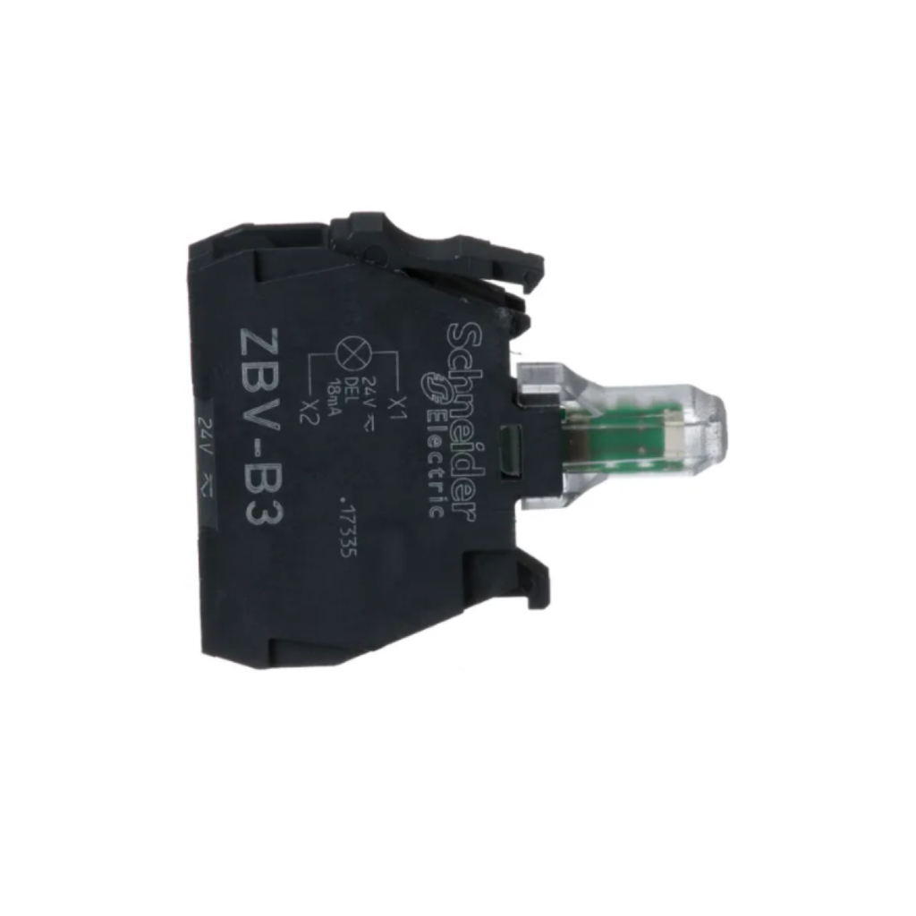 Jual SCHNEIDER - ZBVB3 - green light block for head Ø22 integral LED ...