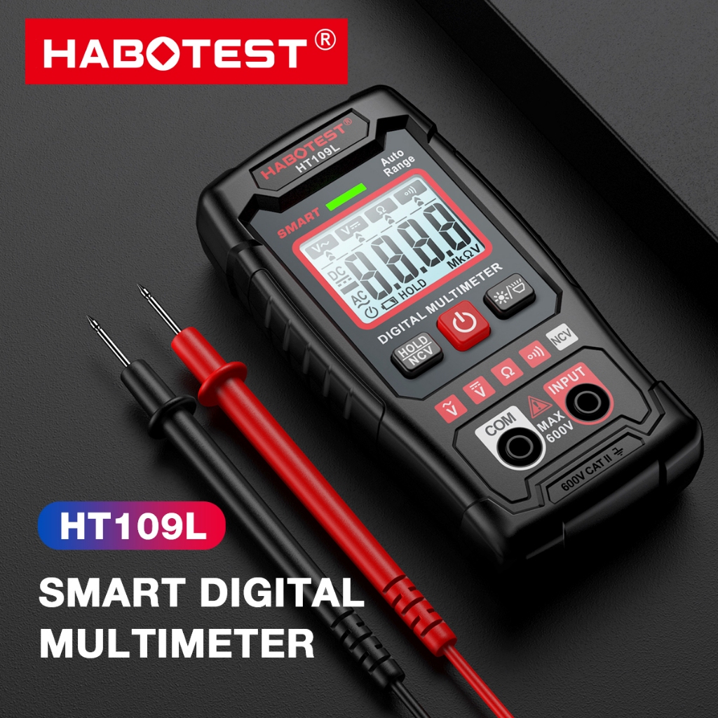 Jual HABOTEST HT109L Digital Multimeter 600V AC / DC 4000 Menghitung ...