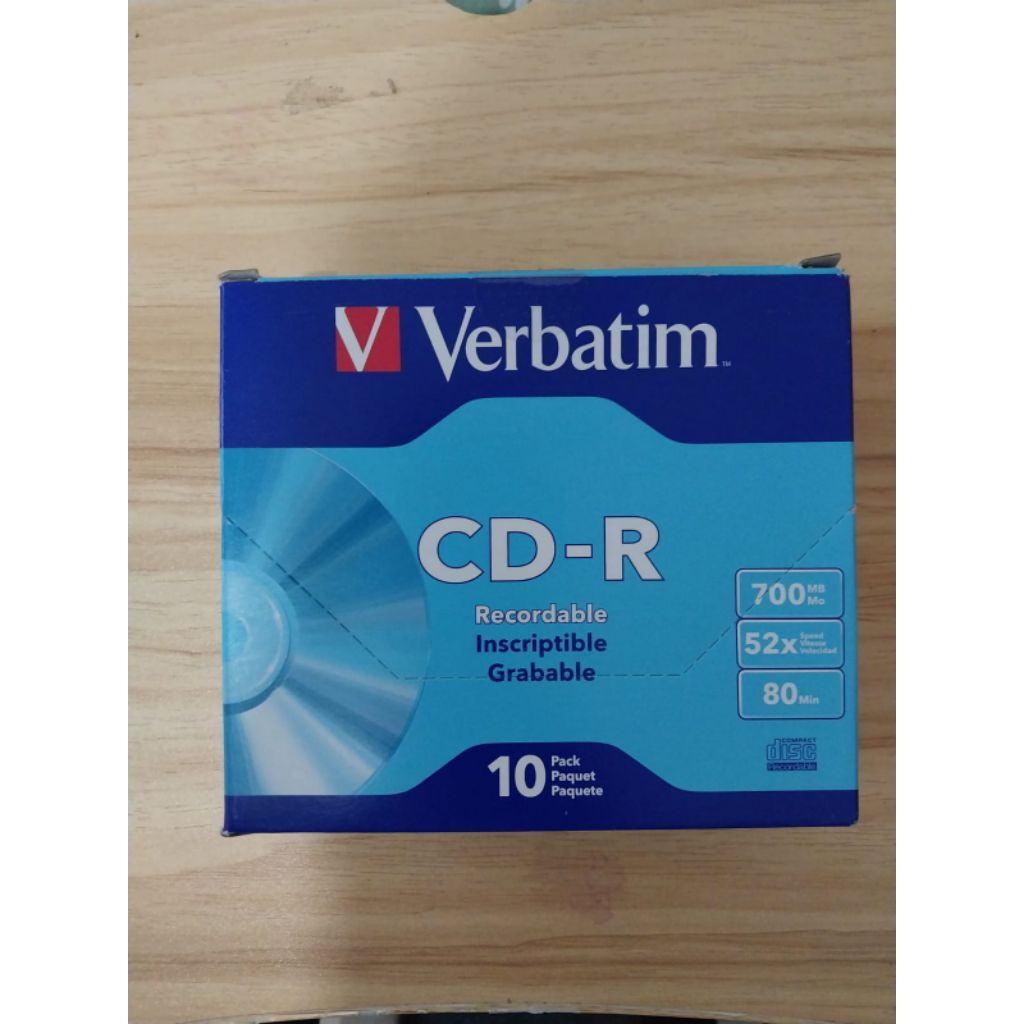 Jual CD-R Verbatim (isi 10 cd + case) | Shopee Indonesia