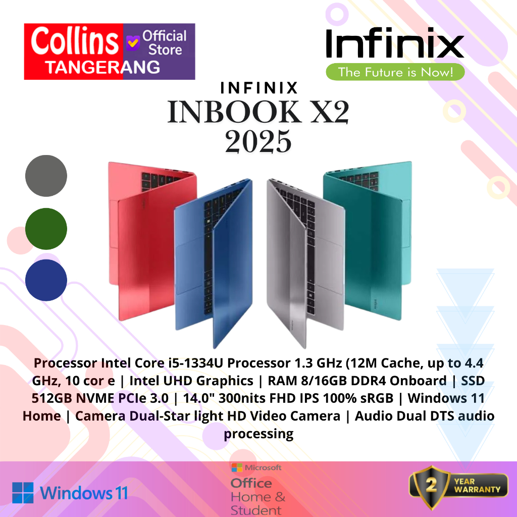 Jual Infinix Inbook X2 2025 Intel Core i5 1334 RAM 16GB SSD 512GB WIN11 ...