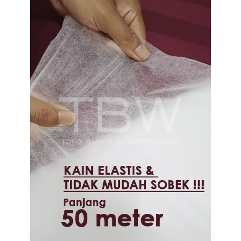 Jual Kain Kasa Waterproof Tisu Fiber Aquaproof Nodrop 50 Meter | Shopee ...