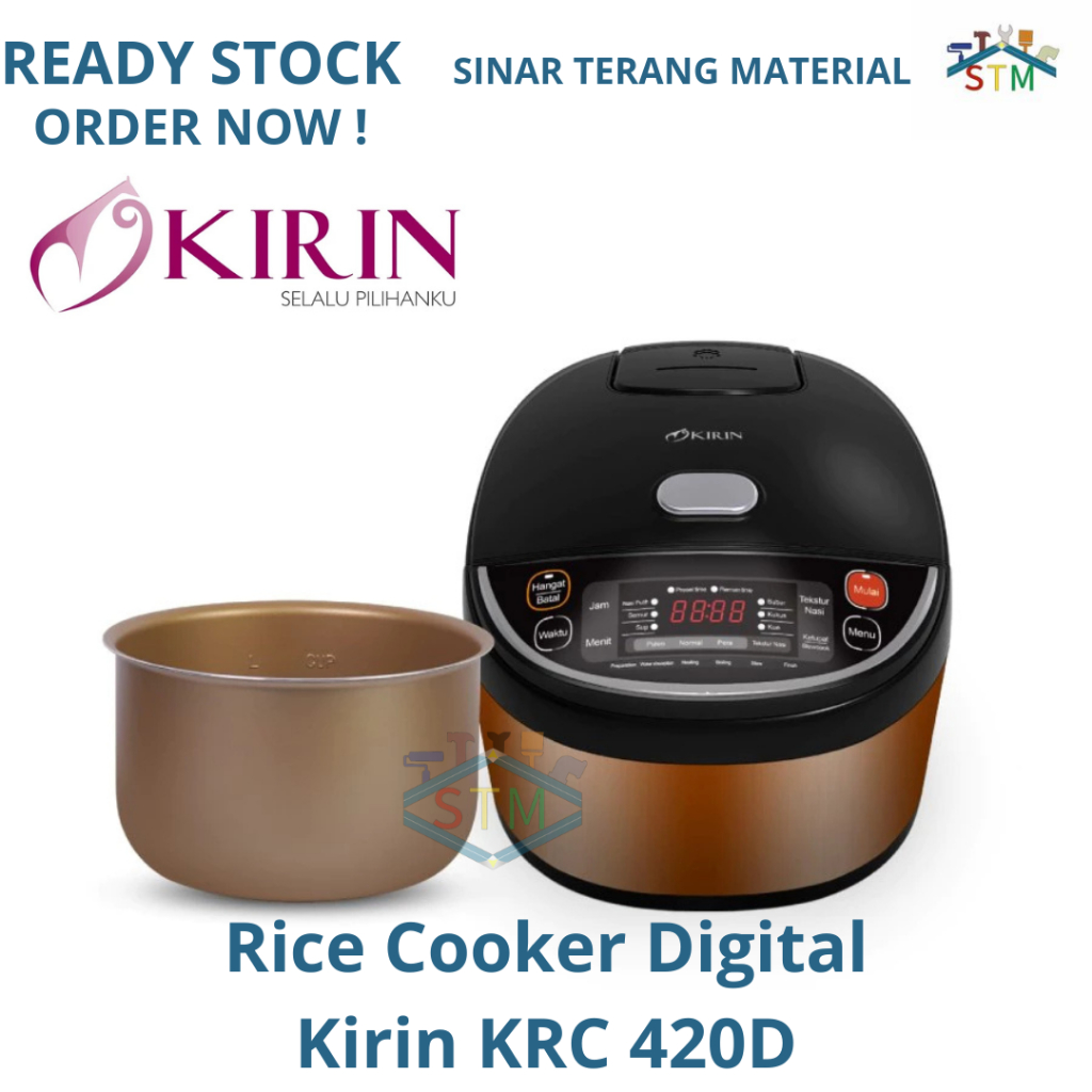 Jual Kirin Rice Cooker Digital 2 Liter KRC-420D KRC420D Copper | Shopee ...