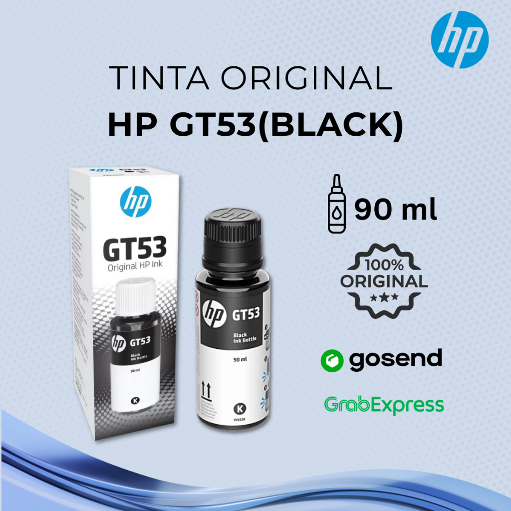Jual TINTA HP GT53 GT 53 BLACK INK BOTTLE ORIGINAL | Shopee Indonesia