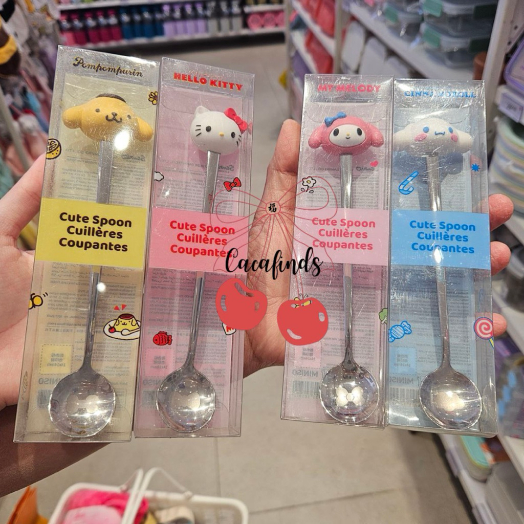 Jual MINISO x Sanrio‼️Sendok Cute / Stainless Steel Table Spoon Sanrio ...